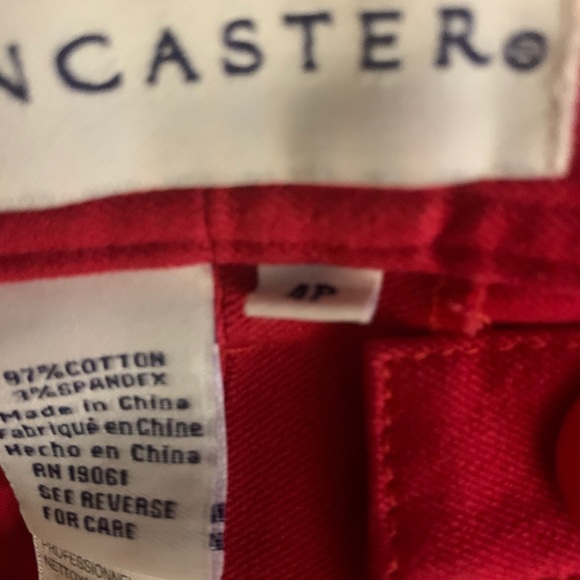 3/$30 Doncaster red pants 4P EUC - Picture 4 of 5